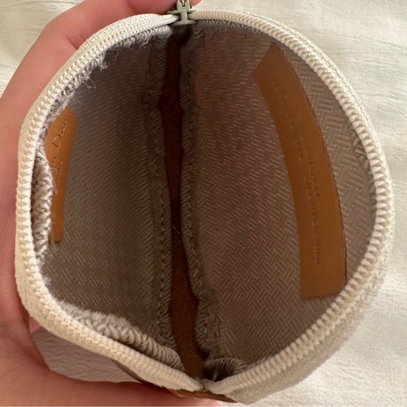 Christian Dior Trotter Beige Zip Coin Pouch - Picture 11 of 12